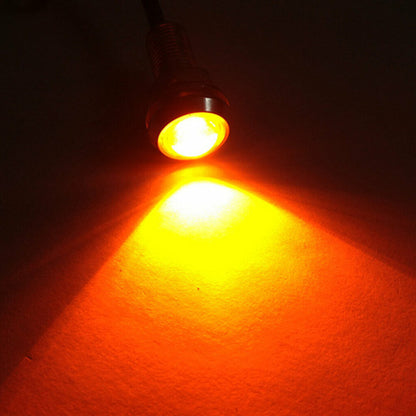 Luz de circulación diurna LED Eagle Eye para debajo del espejo, color naranja, par