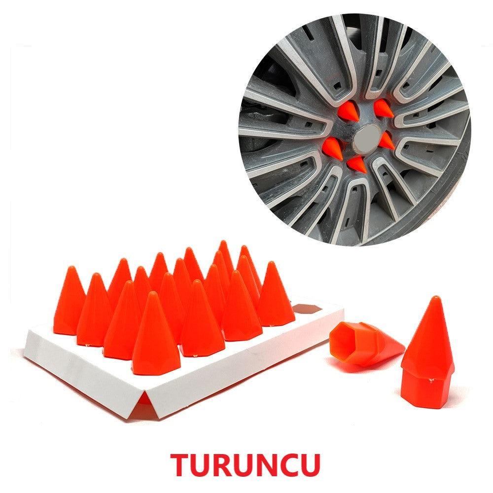 Set de 20 tapas de tuerca de punta, con herramienta de extracción, 17 mm-19 mm