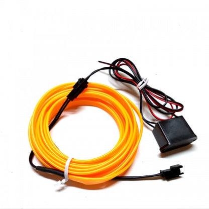 LED naranja neón para salpicadero de coche, 2 metros