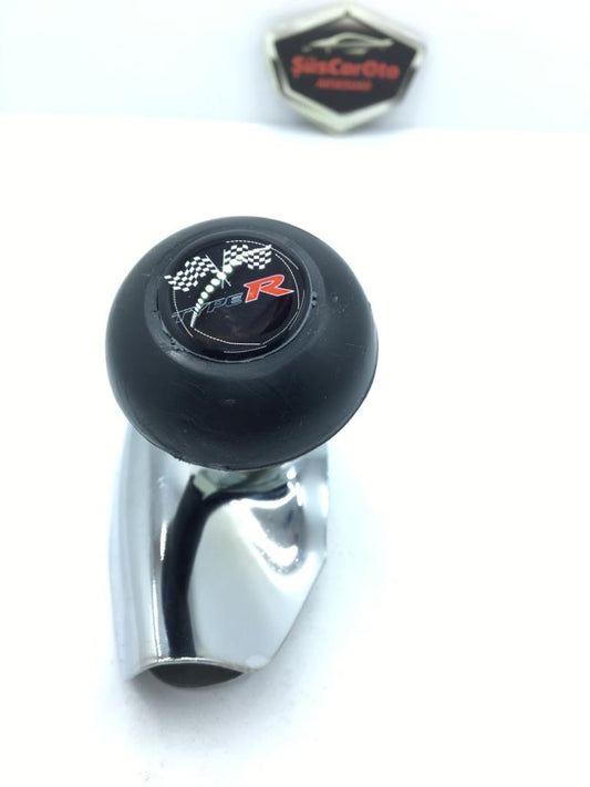 Pomo giratorio de metal para volante con logotipo de TYPER