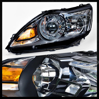 Universal 2.5'' Bi-xenon Faro Lente Proyector Corta y Larga Bixenon Lente Transparente Serie Profesional 2 Piezas Plata
