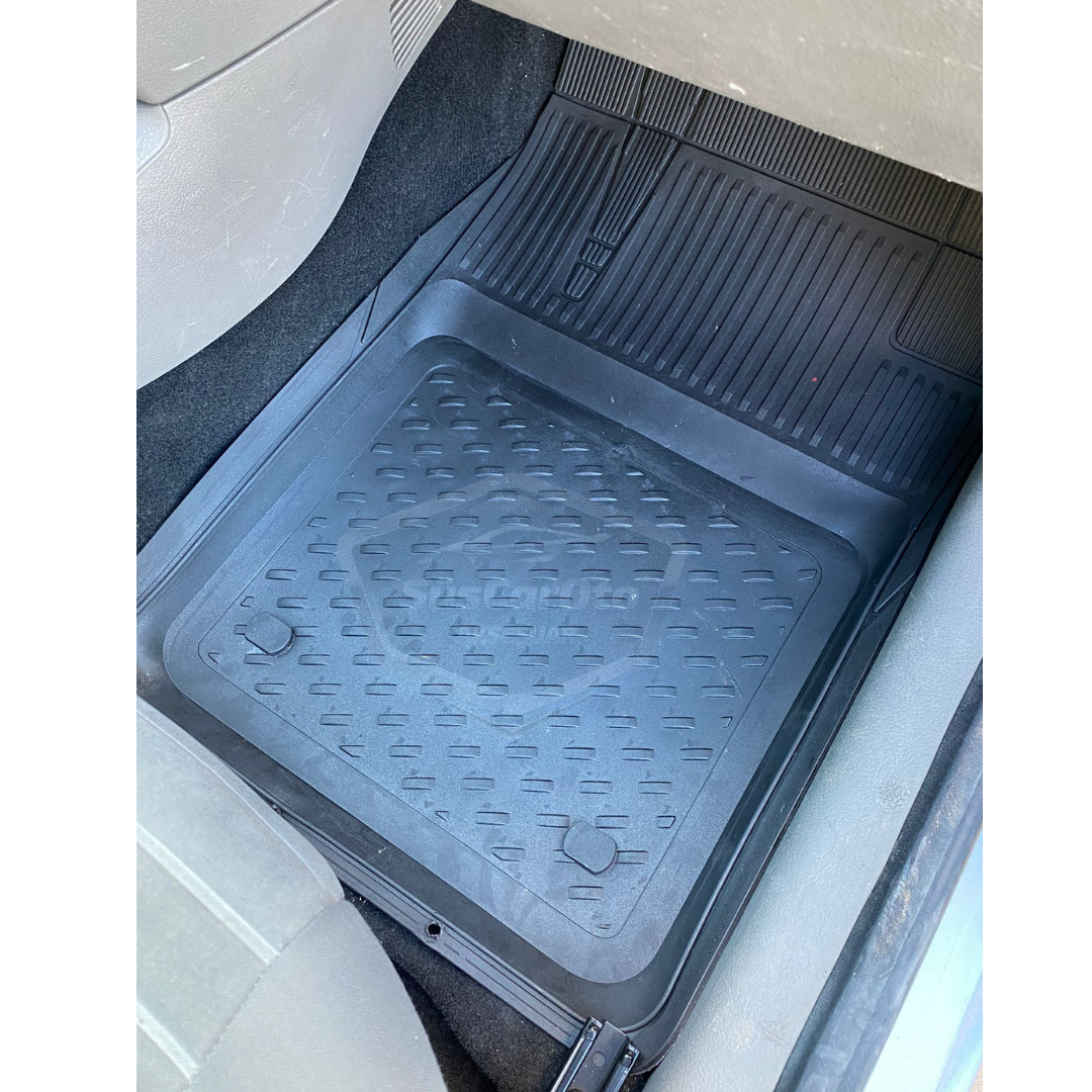 Alfombrillas 3D para piscina, universales, 5 piezas, compatibles con todos los vehículos, recortables, negras