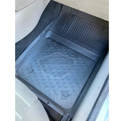 Alfombrillas 3D para piscina, universales, 5 piezas, compatibles con todos los vehículos, recortables, negras