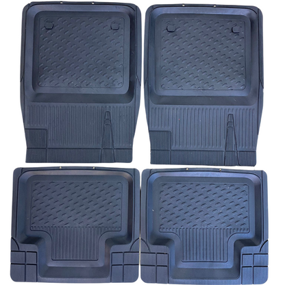 Alfombrillas 3D para piscina, universales, 5 piezas, compatibles con todos los vehículos, recortables, negras