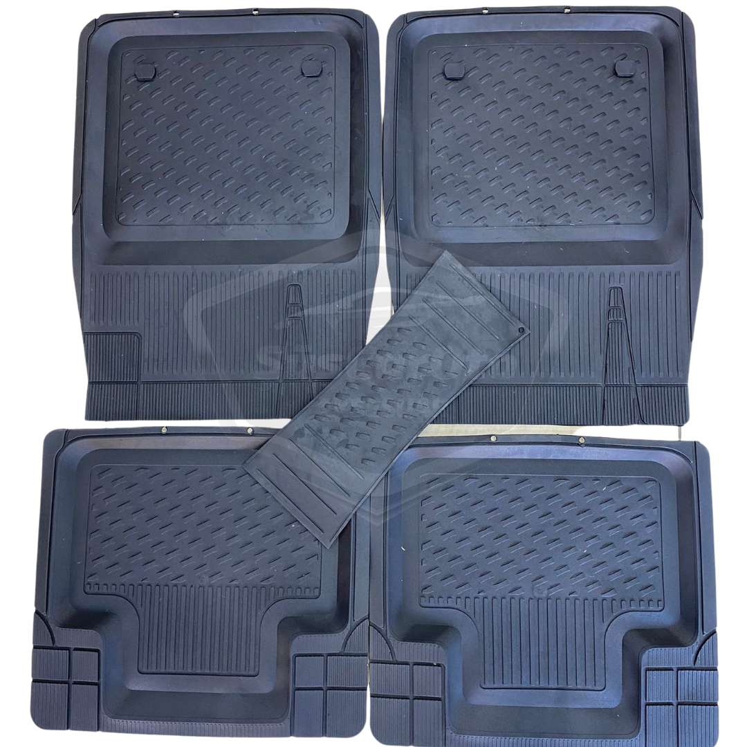Alfombrillas 3D para piscina, universales, 5 piezas, compatibles con todos los vehículos, recortables, negras