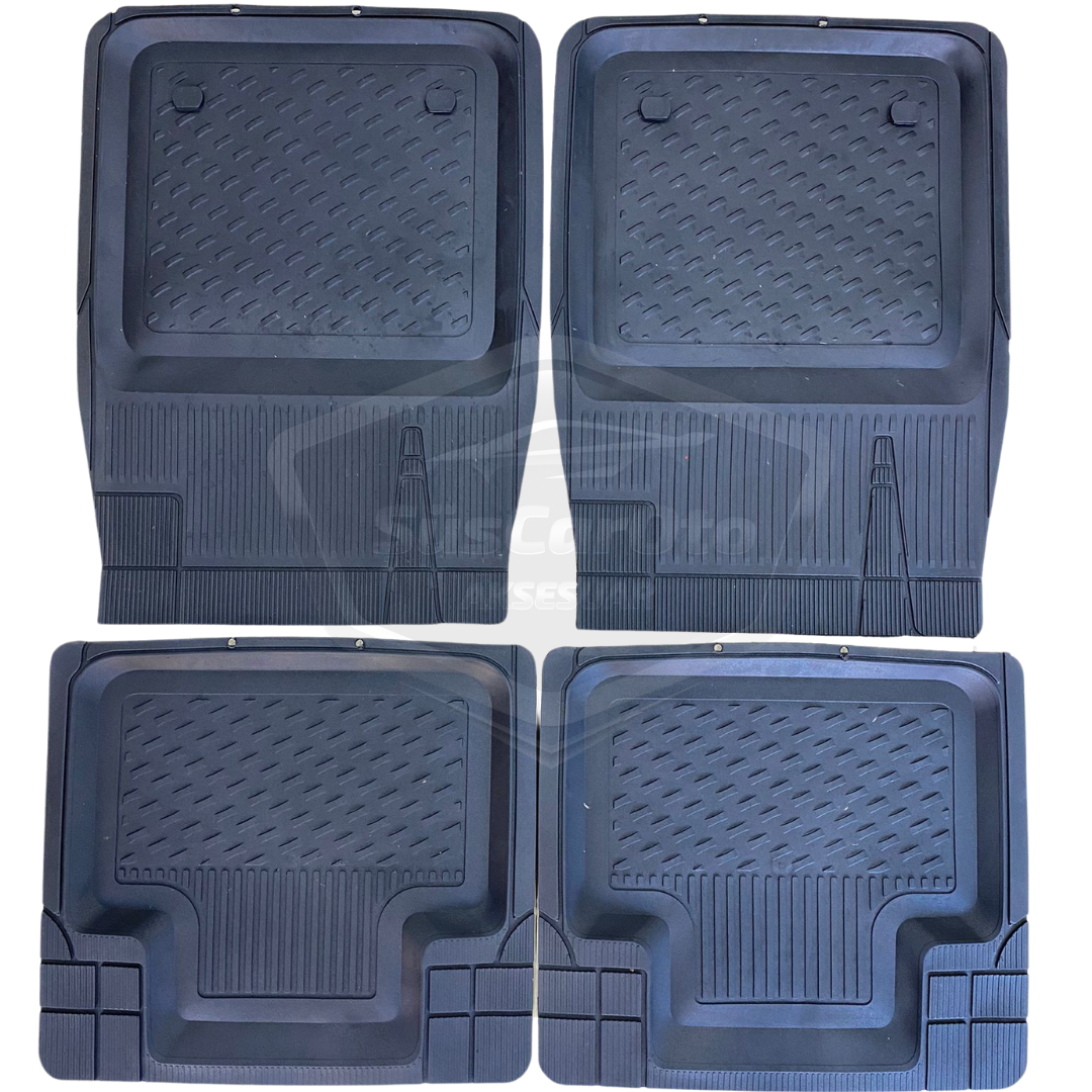 Alfombrillas 3D para piscina, universales, 5 piezas, compatibles con todos los vehículos, recortables, negras