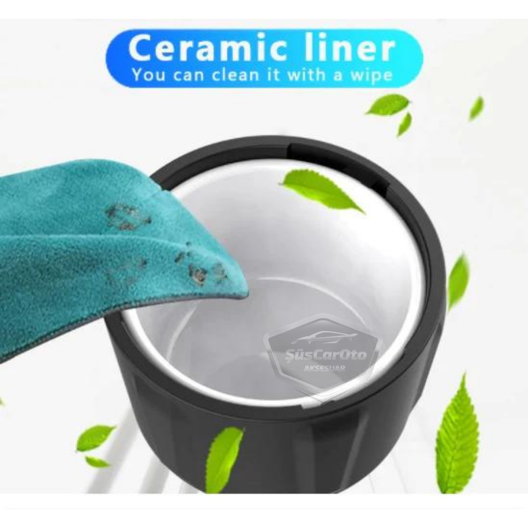 Cenicero de lujo universal a prueba de olores, incombustible, de porcelana con luz de 7 colores, cenicero deportivo sin humo con tapa para coche, cenicero dorado ONK11