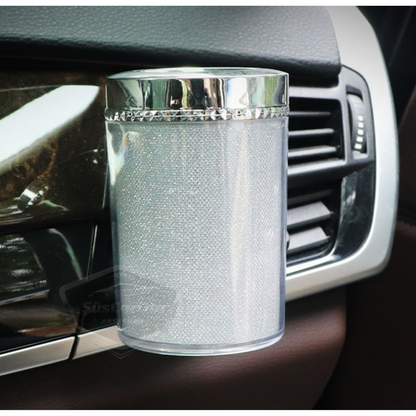 Cenicero de coche de lujo universal con 7 colores LED RGB, con tapa, deportivo, para el interior del coche, ONK14