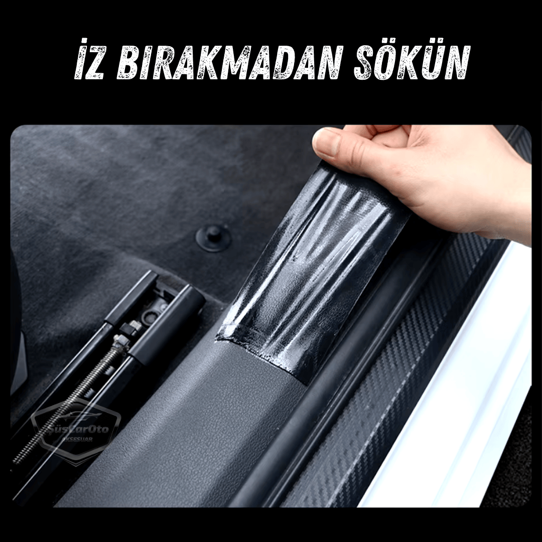 Cinta de umbral de puerta universal de carbono negro 3D para coche, Protector de umbral de parachoques trasero con canales de aire originales, Adhesivo protector de parachoques multiusos importado de 5 metros ONP315