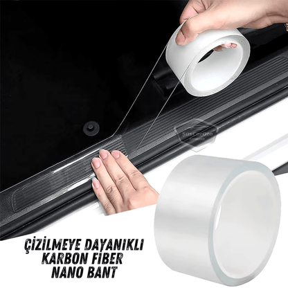 Cinta Protectora Transparente Universal para Umbral de Puerta de Coche, Protección de Umbral de Parachoques Trasero, Lámina Adhesiva Original con Canales de Aire, Importada, Multiusos, 5 Metros ONP317