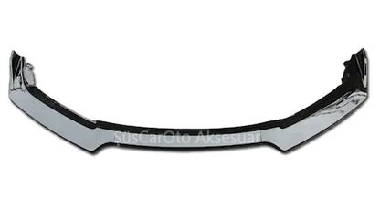 Universal flexible de 3 piezas de ABS de plástico Piano Black alerón con aletas
