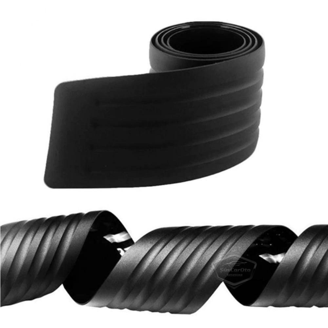 Protector de umbral de parachoques trasero universal, compatible con todos los vehículos, protector de umbral de puerta de maletero, tira de goma negra ONP95
