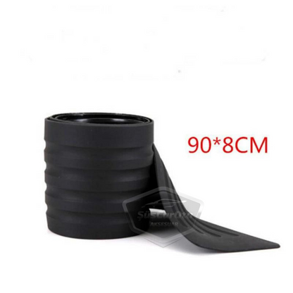 Protector de umbral de parachoques trasero universal, compatible con todos los vehículos, protector de umbral de puerta de maletero, tira de goma negra ONP95