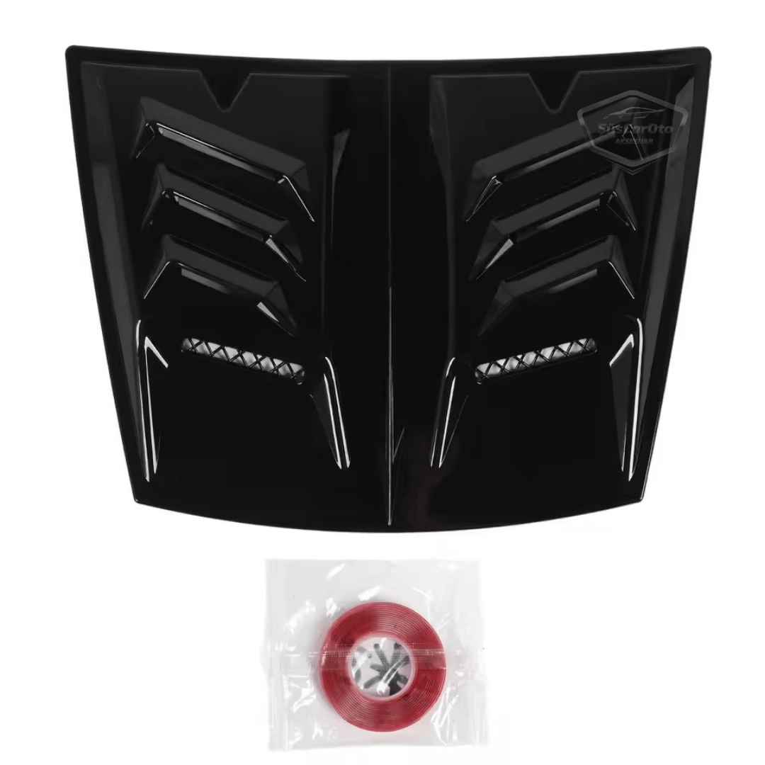 Ventilación de capó universal, tamaño mediano, compatible con todos los vehículos, Air Scoop, niquelado importado, 48,5 x 35,5 cm ONP454