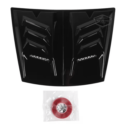 Ventilación de capó universal, tamaño mediano, compatible con todos los vehículos, Air Scoop, niquelado importado, 48,5 x 35,5 cm ONP454