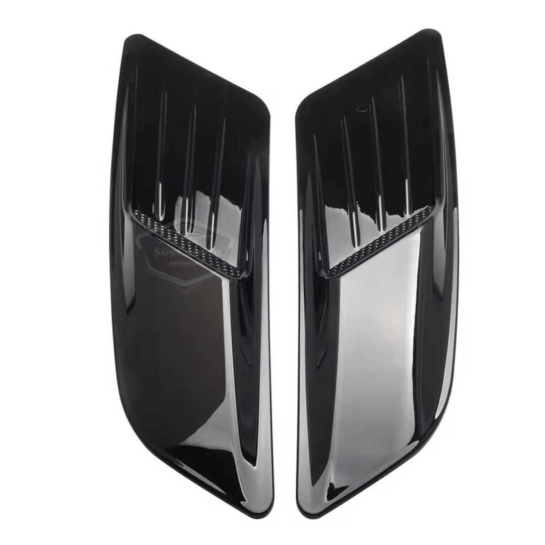 Rejilla de ventilación de capó universal compatible con todos los vehículos, rejilla de ventilación de techo, estilo deportivo, importado de primera calidad, 2 piezas ONP453