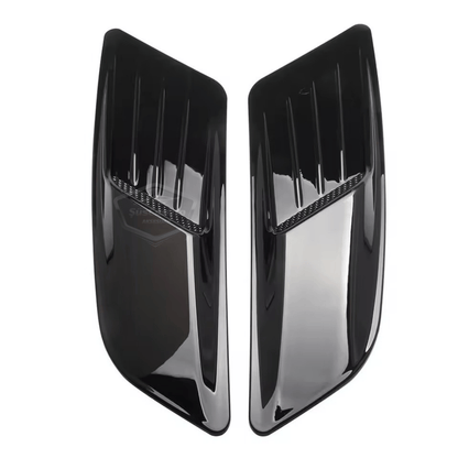 Rejilla de ventilación de capó universal compatible con todos los vehículos, rejilla de ventilación de techo, estilo deportivo, importado de primera calidad, 2 piezas ONP453