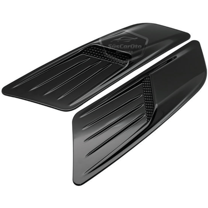 Rejilla de ventilación de capó universal compatible con todos los vehículos, rejilla de ventilación de techo, estilo deportivo, importado de primera calidad, 2 piezas ONP453