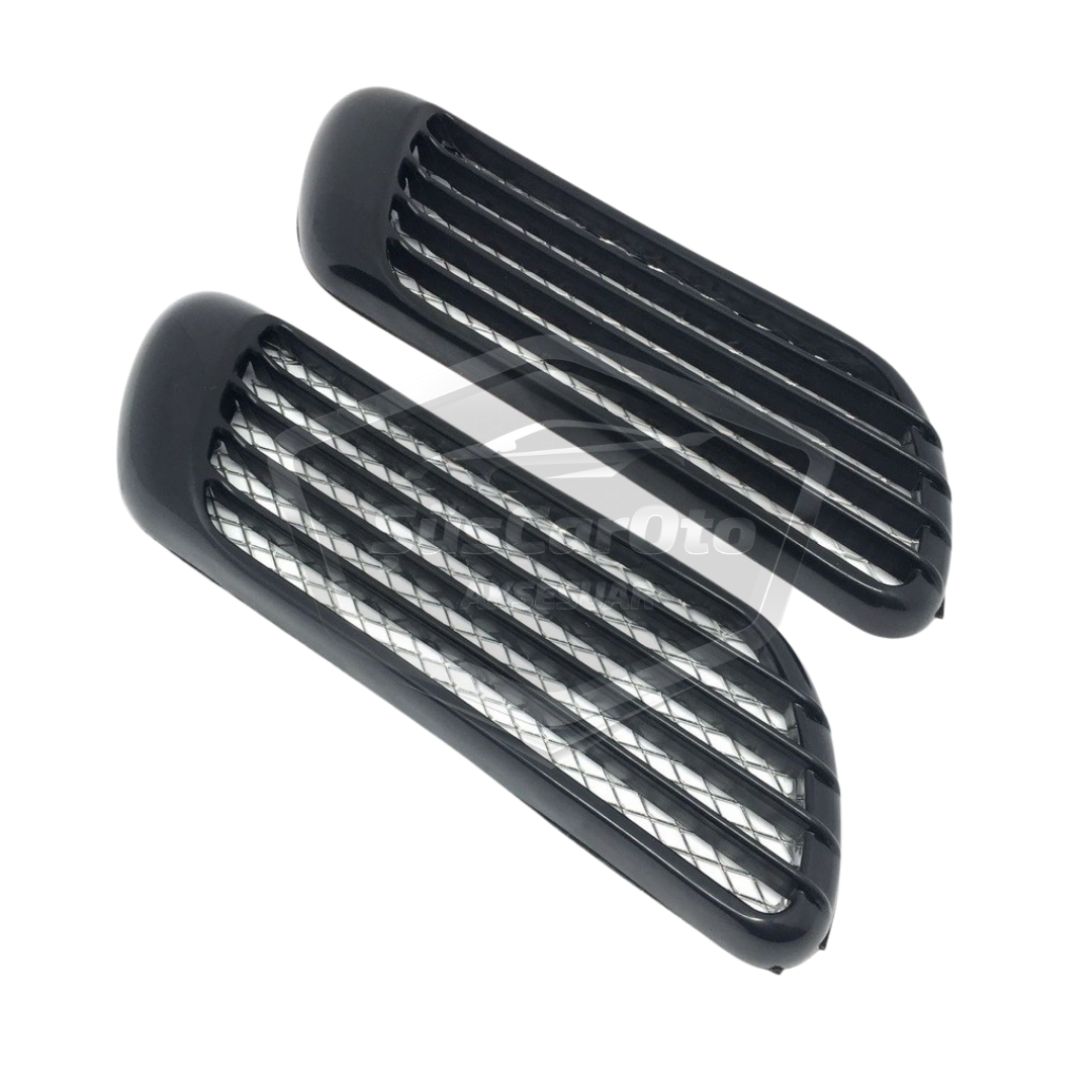 Universal Rejilla de ventilación superior de capó adaptable a cualquier vehículo Venti Universal Air Scoop Peugeot 206 Tipo 2 piezas NKT554