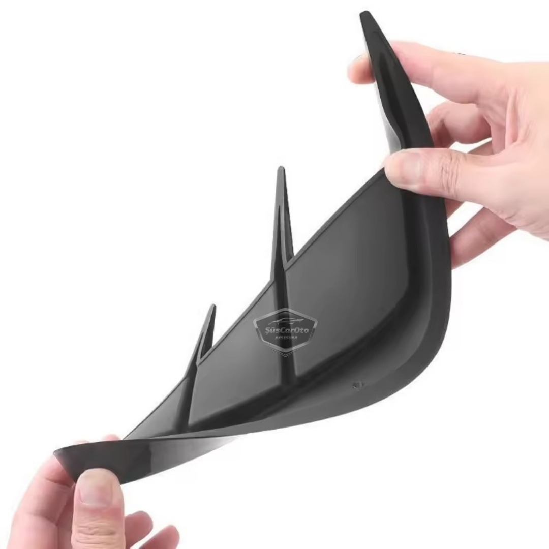 Rejilla universal Piano Black flexible para parachoques, capó, guardabarros, aspecto deportivo, importada de primera calidad, derecha e izquierda, 2 unidades ONP452