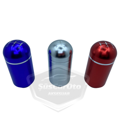 Pomo de palanca de cambio de marchas universal de metal con aspecto deportivo con adaptador, tipo grande, manual de carreras, 3 colores diferentes