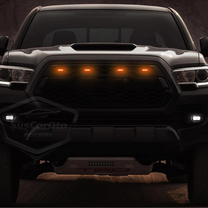LED Universal RGB para parrilla delantera de coche con control por aplicación, iluminación de parrilla delantera de coche Off Road SUV, lámpara decorativa de parrilla, 4 unidades, 12V ONG66