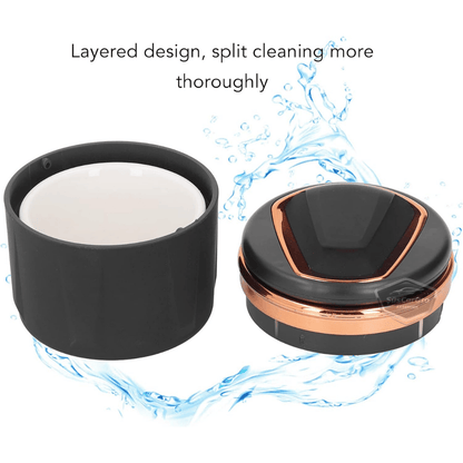 Cenicero de coche de lujo universal de porcelana, ignífugo, inodoro, con luz azul, sin humo, con tapa, deportivo, para coche, de oro y carbono ONK163