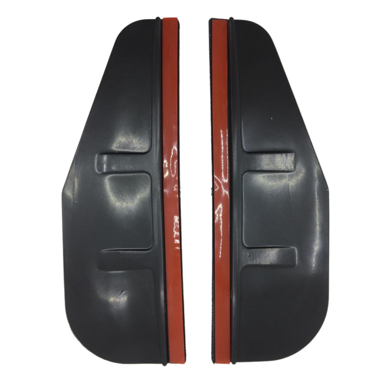 Par de deflectores de lluvia universales de silicona flexibles para espejo retrovisor lateral de coche, color negro