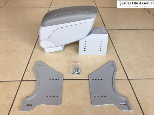 Apoyabrazos universal deslizante para coche, reposabrazos económico gris