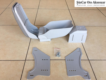 Apoyabrazos universal deslizante para coche, reposabrazos económico gris