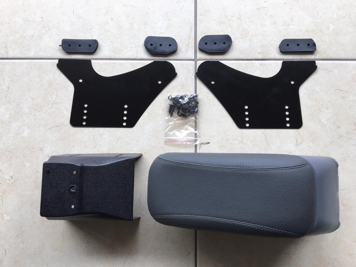Reposabrazos Universal Deslizante para Coche, Apoyabrazos Gris