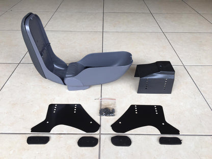 Reposabrazos Universal Deslizante para Coche, Apoyabrazos Gris
