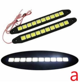 Faro LED de luz diurna Carub 12V Secuencial Cob Flexible Blanco 2 Piezas Impermeable