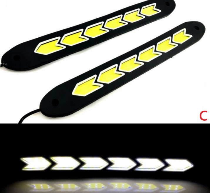 Faro LED de luz diurna Carub 12V Secuencial Cob Flexible Blanco 2 Piezas Impermeable
