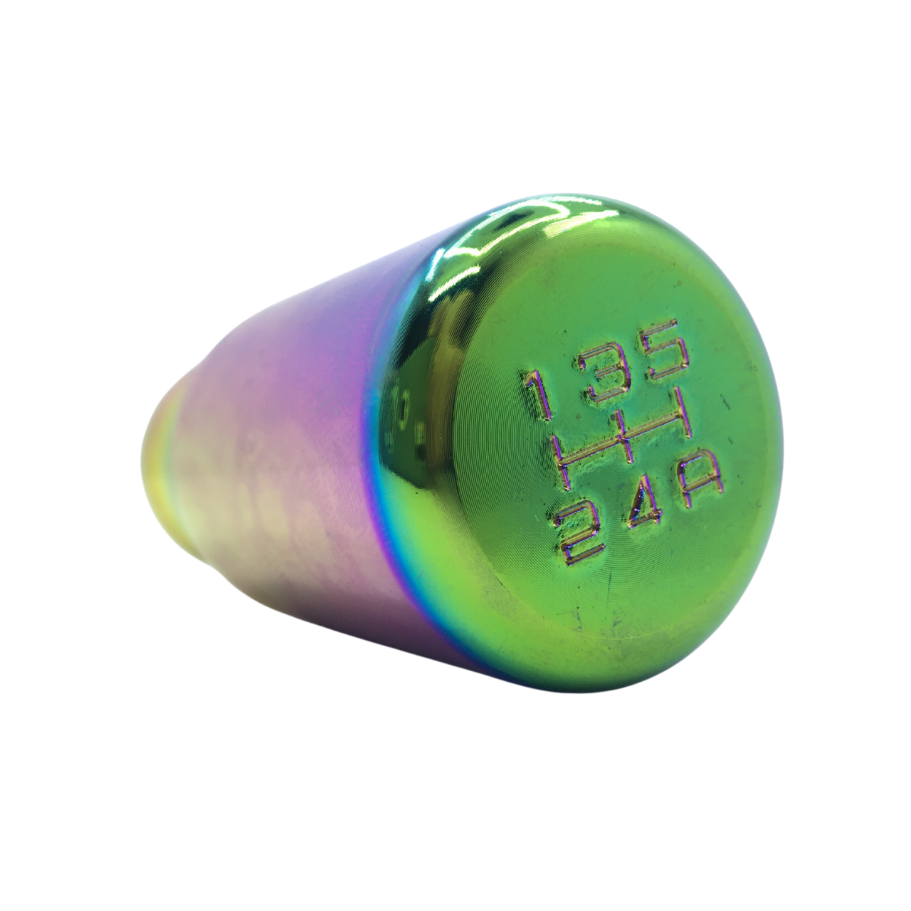 Pomo de palanca de cambios manual de carreras de aleación de aluminio Neo Chrome Camaleón con apariencia deportiva de metal universal ONV25