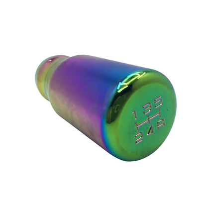 Pomo de palanca de cambios manual de carreras de aleación de aluminio Neo Chrome Camaleón con apariencia deportiva de metal universal ONV25