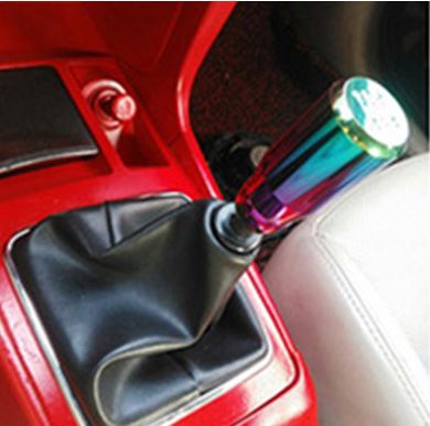 Pomo de palanca de cambios manual de carreras de aleación de aluminio Neo Chrome Camaleón con apariencia deportiva de metal universal ONV25