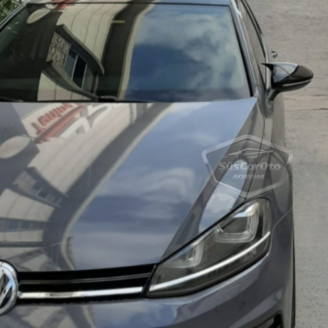 Vw Golf 7 7.5 2012-2020 Tapa de Espejo de Batman Murciélago Piano Black Plástico ABS