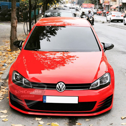Vw Golf 7 7.5 2012-2020 Tapa de Espejo de Batman Murciélago Piano Black Plástico ABS