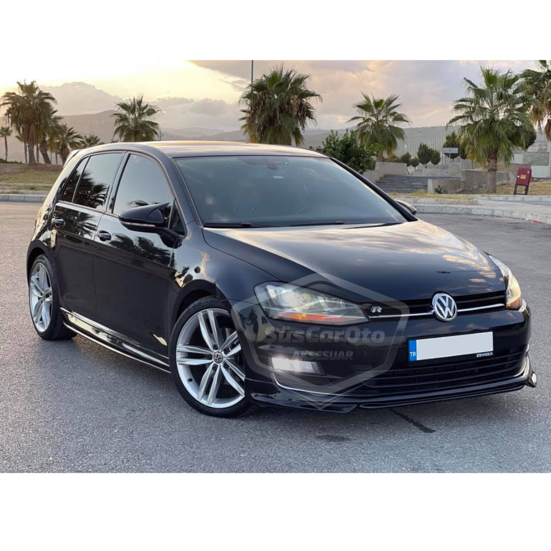 Vw Golf 7 7.5 2012-2020 Tapa de Espejo de Batman Murciélago Piano Black Plástico ABS