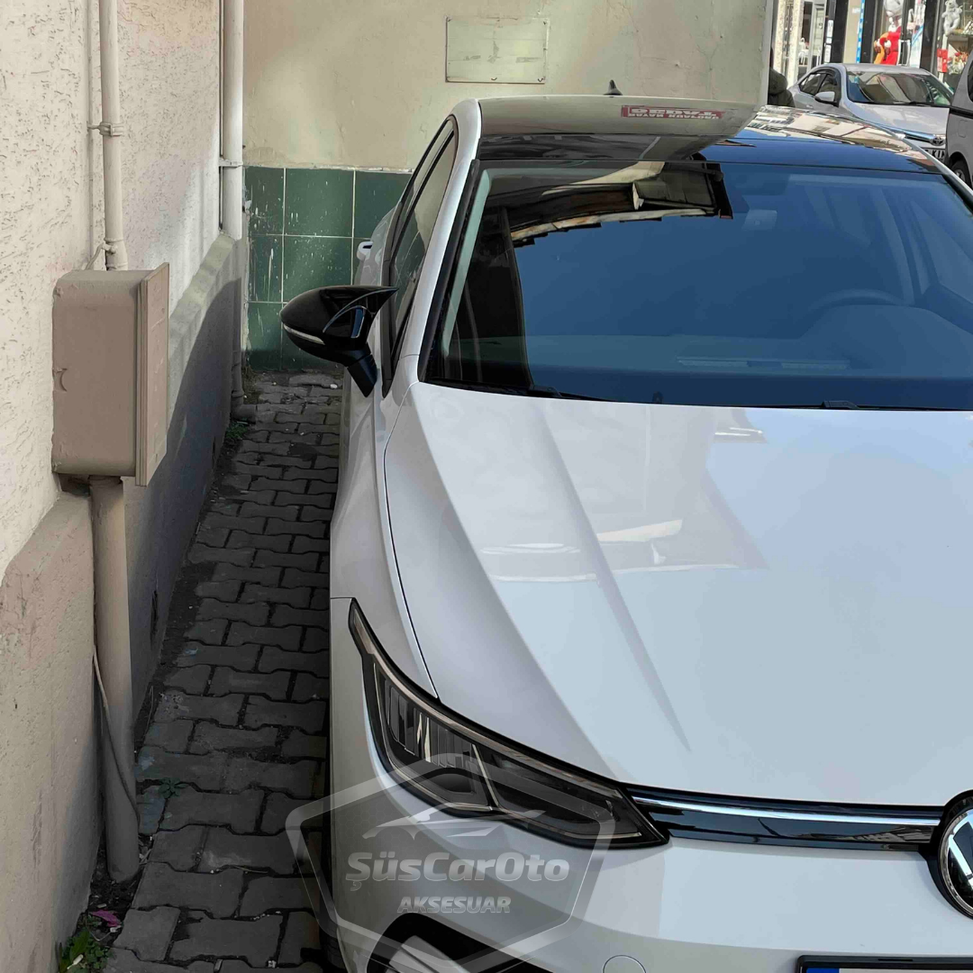 Cubierta de espejo Batman Murciélago compatible con VW Golf 8 2019 y posteriores, plástico ABS negro piano