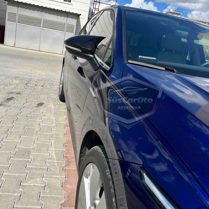 Cubierta de espejo Batman Murciélago compatible con VW Golf 8 2019 y posteriores, plástico ABS negro piano
