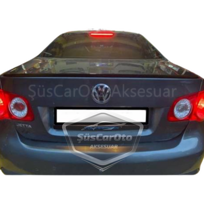 VW Jetta MK5 2005-2010 Spoiler Superior de Maletero Embellecedor Negro Piano Brillante