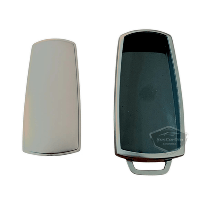 Funda de silicona para llave de coche Volkswagen Passat B6 B7, cubierta de llave de coche, llavero amortiguador, gris titanio oscuro PNT105