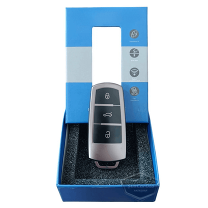 Funda de silicona para llave de coche Volkswagen Passat B6 B7, cubierta de llave de coche, llavero amortiguador, gris titanio oscuro PNT105
