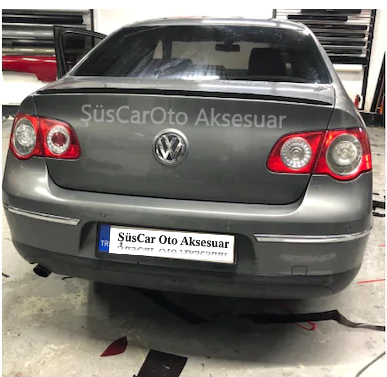 Volkswagen Passat B6 Alerón de Maletero Embellecedor de Maletero Negro Piano