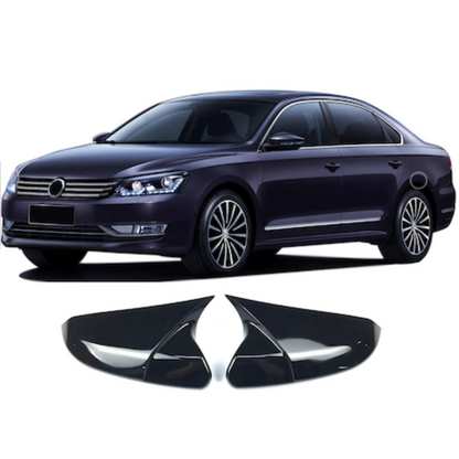 Vw Passat B7 2010-2014 Cubierta de Espejo Batman Bat Piano Negro Plástico ABS