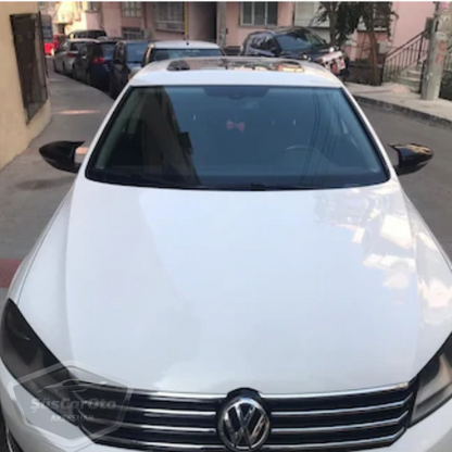 Vw Passat B7 2010-2014 Cubierta de Espejo Batman Bat Piano Negro Plástico ABS
