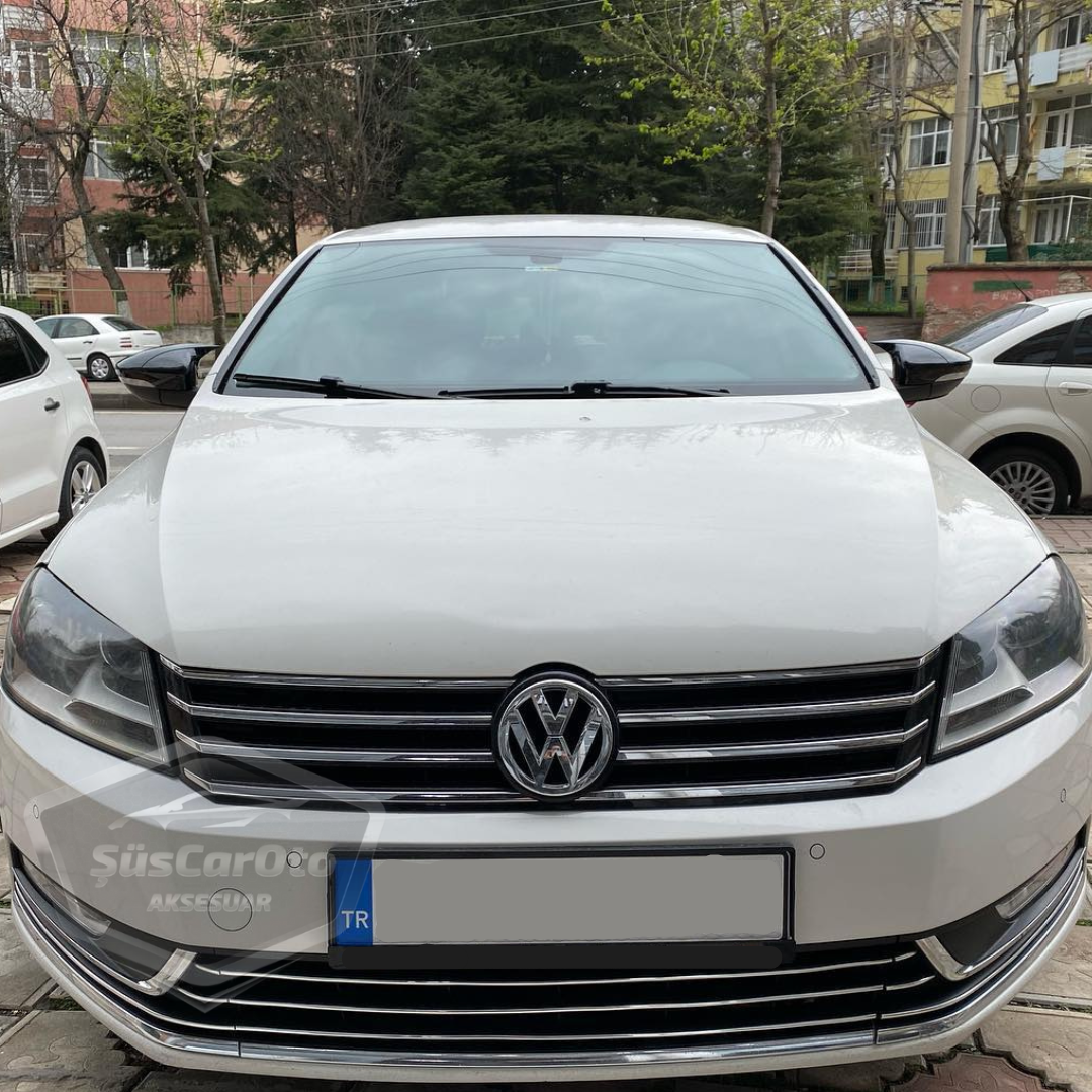 Vw Passat B7 2010-2014 Cubierta de Espejo Batman Bat Piano Negro Plástico ABS
