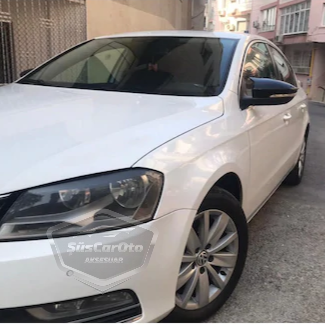 Vw Passat B7 2010-2014 Cubierta de Espejo Batman Bat Piano Negro Plástico ABS